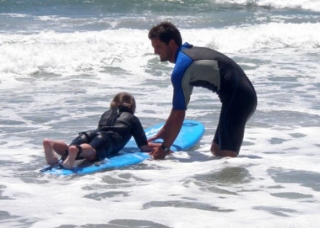 Lecon de surf dans le 40